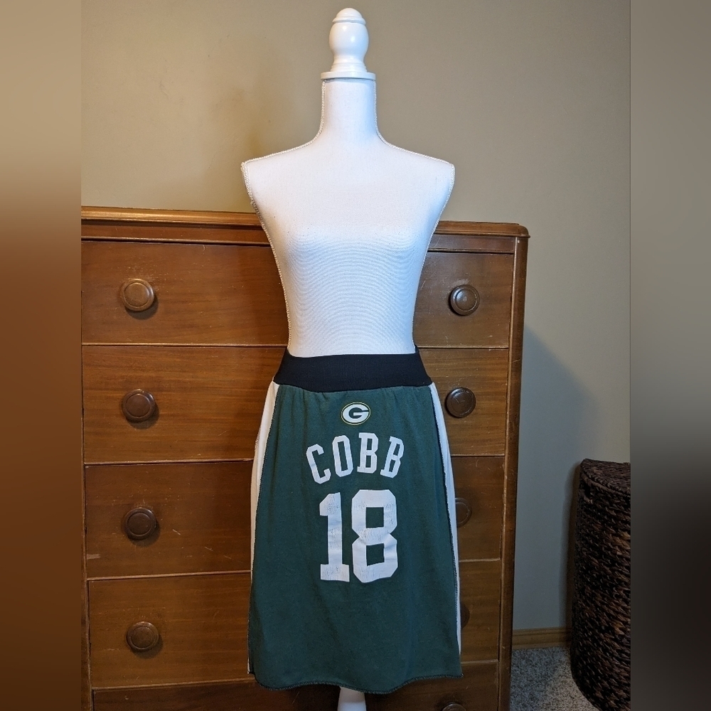 GREEN BAY PACKER MIDI FIT AND FLARE Boutique Skater SKIRT SZ M